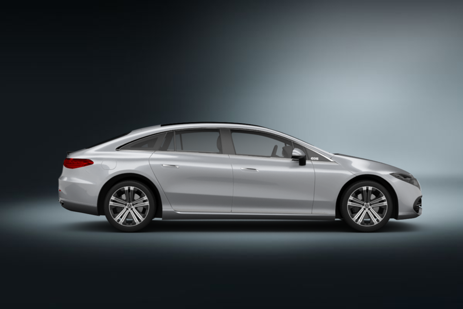 Mercedes EQS in silber